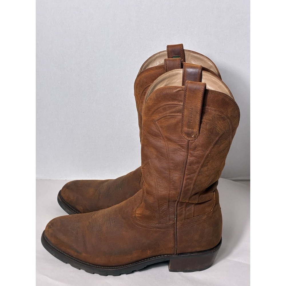 Tecovas THE BANDERA Cowboy Boots for Men Sz 13 EE Brown Leather Upper Western